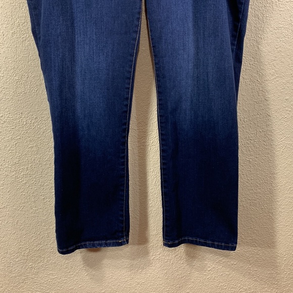 Lee Plus Denim Jeans Pants Blue Straight Leg Mid Rise Flex Motion 22W Me… - Picture 2 of 14